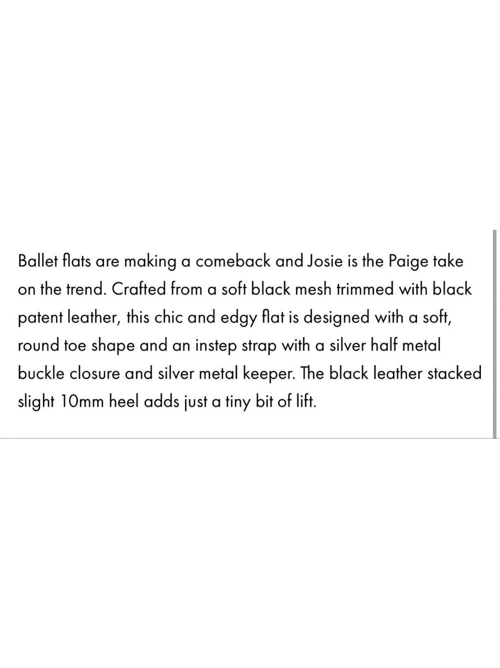 New PAIGE Josie Flats with Leather Trim Bone White 9 - Picture 9 of 9